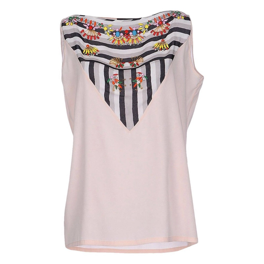 JO NO FUI Embellished Light a pink atop. Size 8